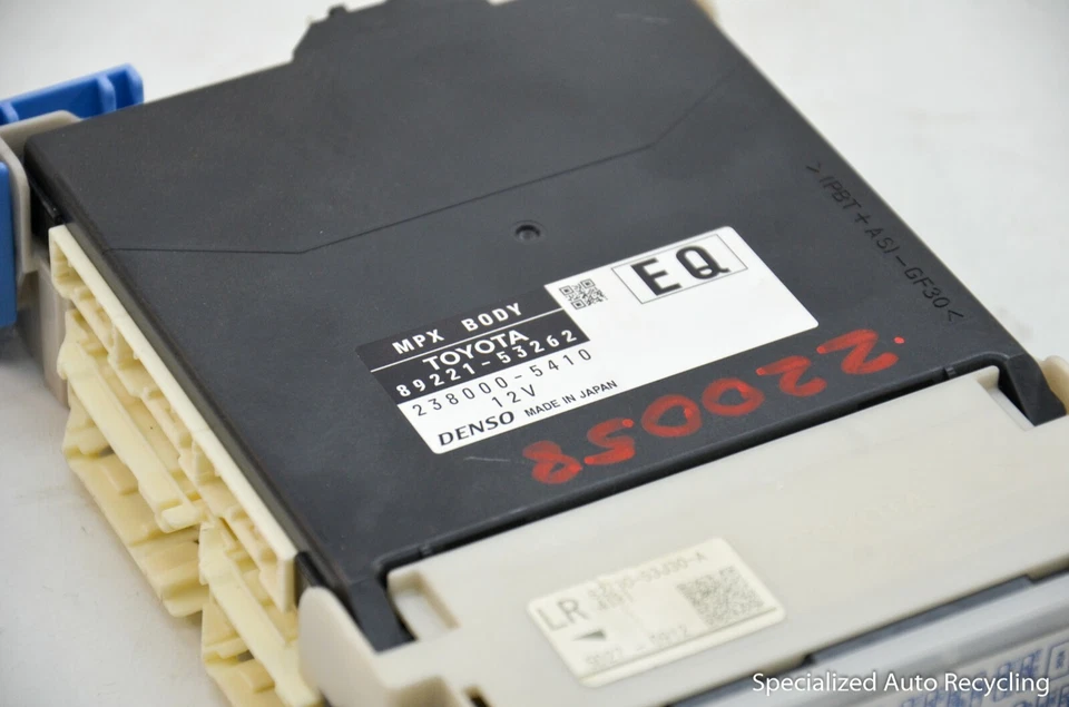 2014 2015 Lexus IS250 Multi Plex Network Computer Module Unit #89221-53262. - Изображение 3 из 4
