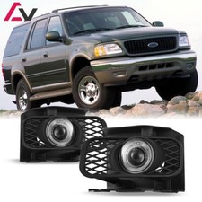 For Ford Expedition 1999-2002 Clear Lens Pair Bumper Fog Lights Front Lamps