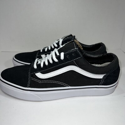 Vans Unisex Off The Wall Black White Casual Shoes Sneakers Old Skool Sz  W10