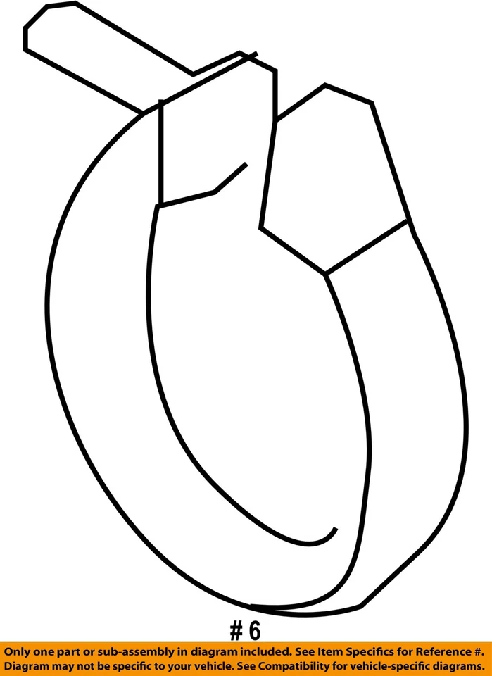 福特原始设备制造商 08-10 F-250 超级排气管夹 7C3Z5A231AC — 第 2/2 张图片