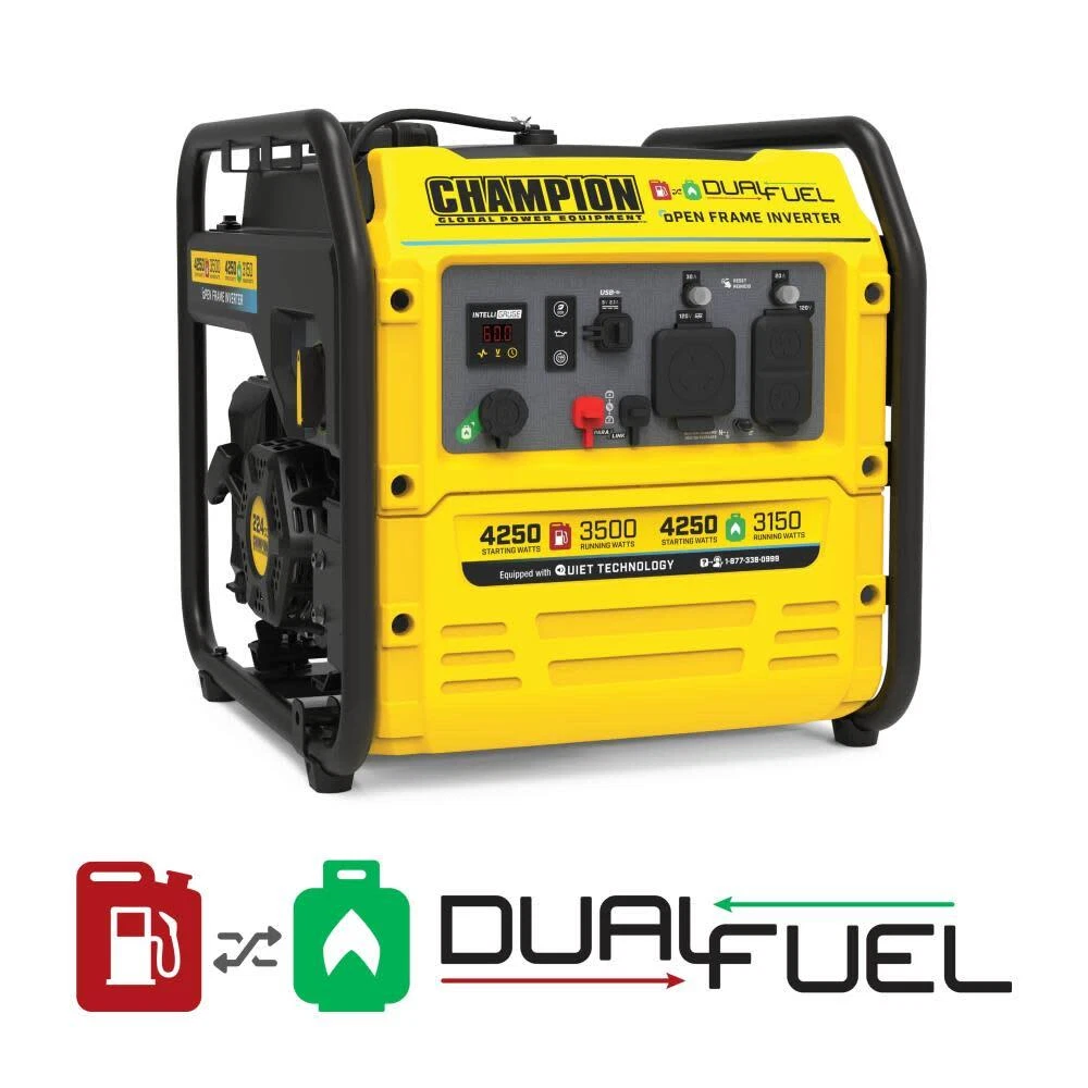 Champion Power Equipment Inverter Generator Dual Fuel 4250 Watt eBay