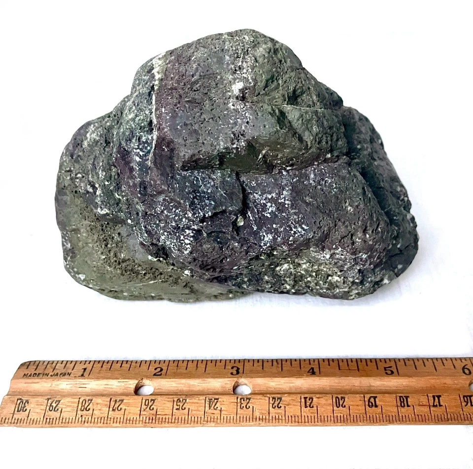 2,8 фунта натуральный камень фиолетовый зеленый с белыми точками террариум аквариум дисплей декор - Изображение 4 из 4