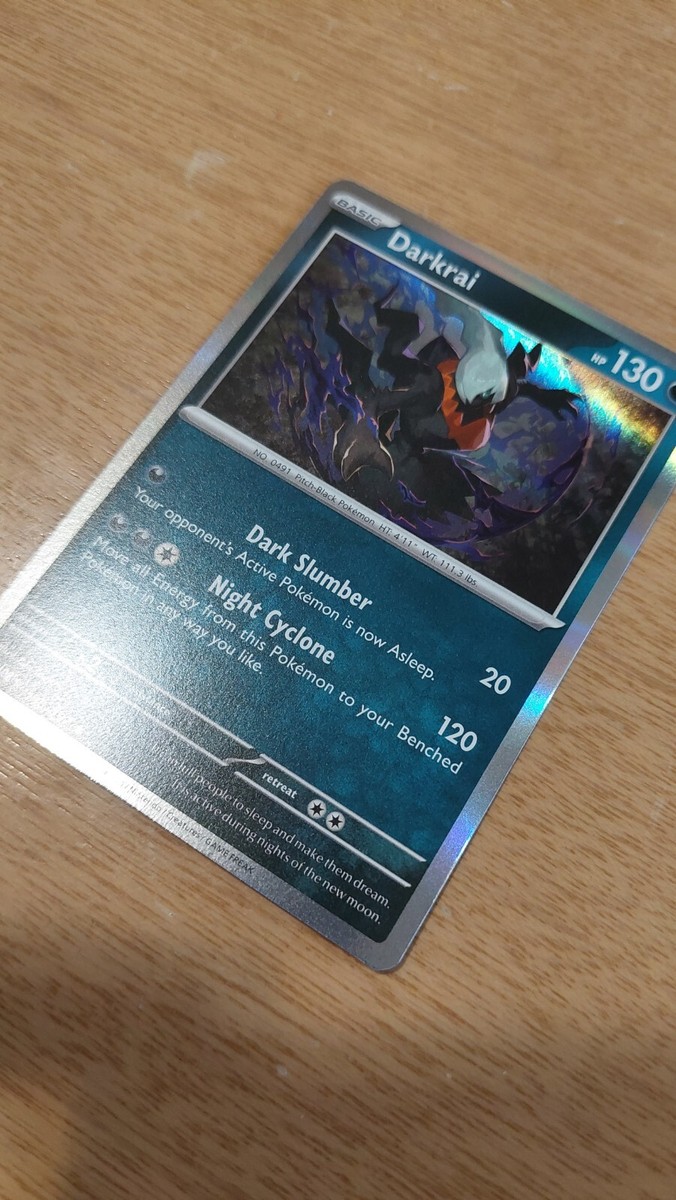holographic darkrai card GX - 88/147 - Burning Shadows it takes 20 less damage from attacks (after applying Weakness and Resistance) Darkrai - 105/189/189 Deck Exclusives