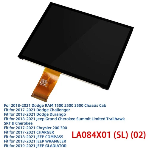 REPLACEMENT 8.4" 17-23 UCONNECT 4C UAQ LCD DISPALY TOUCH SCREEN RADIO NAVIGATION - Picture 4 of 15