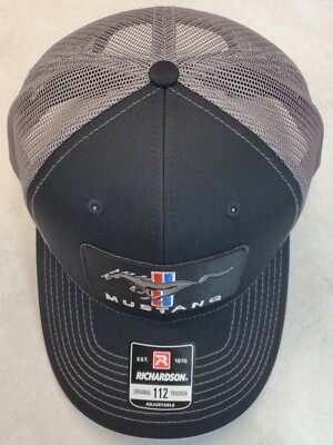 Richardson 112 Mesh Back Trucker Hat With Custom Vegan Leather Patch