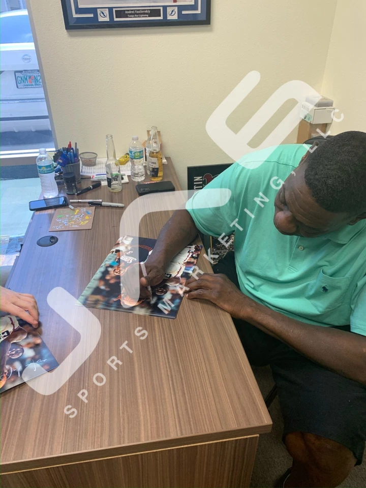 Allen Iverson Shawn Kemp auto signed 11x14 photo 76ers Cavaliers NBA PSA JSA - Image 3 of 3