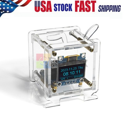 ESP8266 DIY Electronic Kit OLED Display Mini Clock+Case DIY Soldering Project