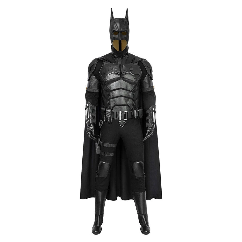 Fantasia de cosplay The Batman 2021 Bruce Wayne roupas de Halloween feitas à mão - Imagem 2 de 4