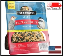 Pennington Nut and Fruit Treat Bell, Wild Bird Feed and Seed, 15 oz 2pk