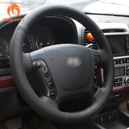 Hágalo usted mismo Cubierta negra de cuero artificial para Hyundai Santa Fe 2007-2012 - Imagen 5 de 10