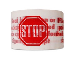 2" X 80 YARDS STOP SIGN PACKING PACKAGING TAPE 36 ROLLS/CASE