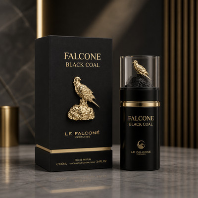 Le Falcone BLack Coal Eau De Parfume For Men 100ml 3.4 Oz