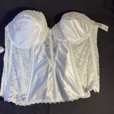 6222 VA VIEN White Lace Bustier corset size 40D NOS