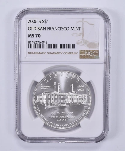 2006-S Old Mint Commemorative Dollar MS70 NGC Brown Label *3174