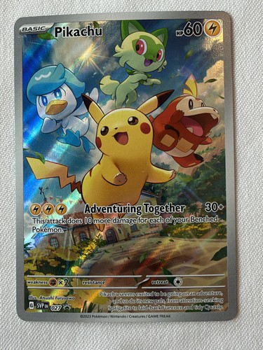 Pikachu 027 Sv: Scarlet & Violet Promo Cards Holo