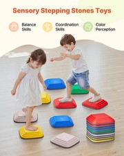 Balance Stepping Stones Kids, 10 PCS, Up to 220 lbs, Non-Slip Toddlers