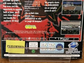Shellshock Sega Saturn Complete PAL With Acrylic Protective Case