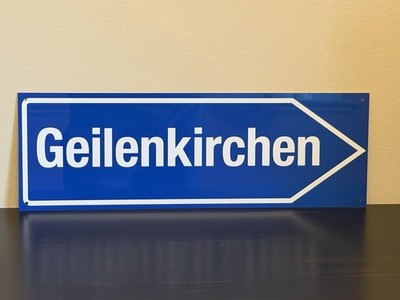 Geilenkirchen road sign German European Porsche BMW Mercedes Audi vw
