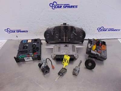 Peugeot Partner Steuergerät Kit MK2 Berlingo 08-12 Van 1.6 HDi Handschaltung 9HT Schlüssel Zylinder