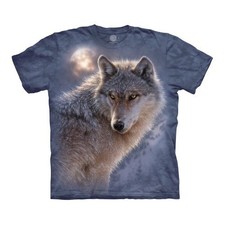 The Mountain Men's Graphic Tee Adventure Wolf T-shirt Size XL