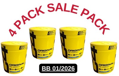 4 PACK Cellucor C4 Original Pre Workout Powder Icy Blue Razz Flavor BB 01/2026