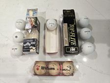 VINTAGE SIGNATURE GOLF BALL LOT INCLUDING NICKLAUS PONTIAC CATALINA 1967