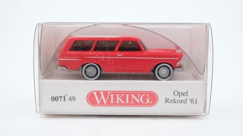 Wiking H0 007149 Opel Rekord '61 Caravan rojo-blanco | Condition: Gebraucht
