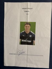 Jordan Piggott - Dundee Fc Signed Picture