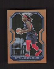 2021 Panini Prizm WNBA #40 Myisha Hines-Allen Prizms Orange #/50