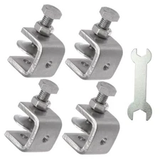 Stainless Steel C Clamps, Mini Tiger Clamp Set for 0.79 in / 20mm (4 Pcs)