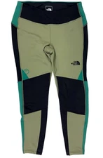 The North Face Steep Tech Fleece Tight Leggings Pants Women XL Olive Black 33x28