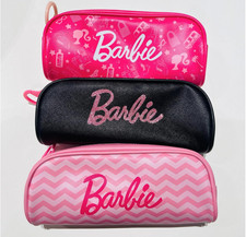 MINISO BARBIE COLLECTON BIG ZIPPER STATIONARY CASE 3 Assorted Models
