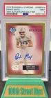 2023 Bowman U Chrome 1955 Autograph Drake Maye Gold Refractor PSA 9 17/50