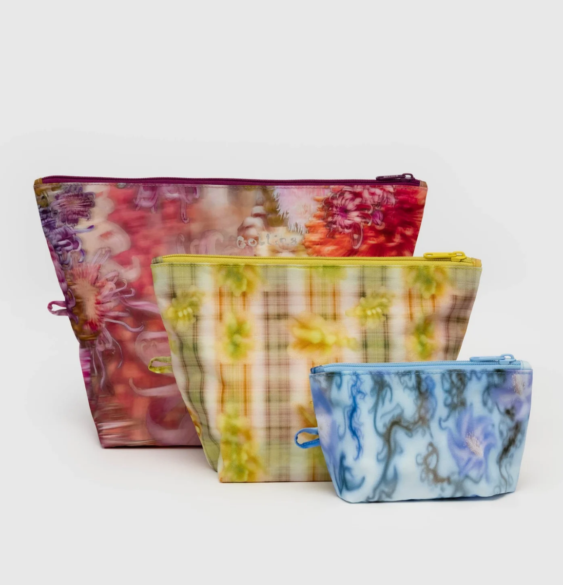 Collina Strada Baggu Zipper Go Pouch Set of Three NWT Travel