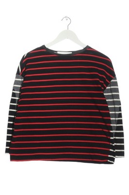 8PM Longsleeve Damen Shirt Gr. DE 36 schwarz-rot-weiß Casual-Look