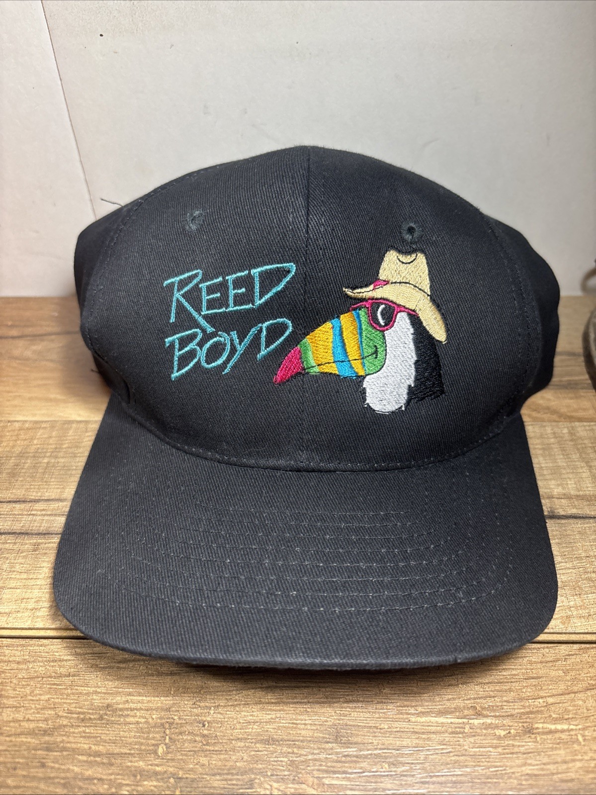 Reed Boyd SnapBack Hat Black Trucker Toucan Bird KC