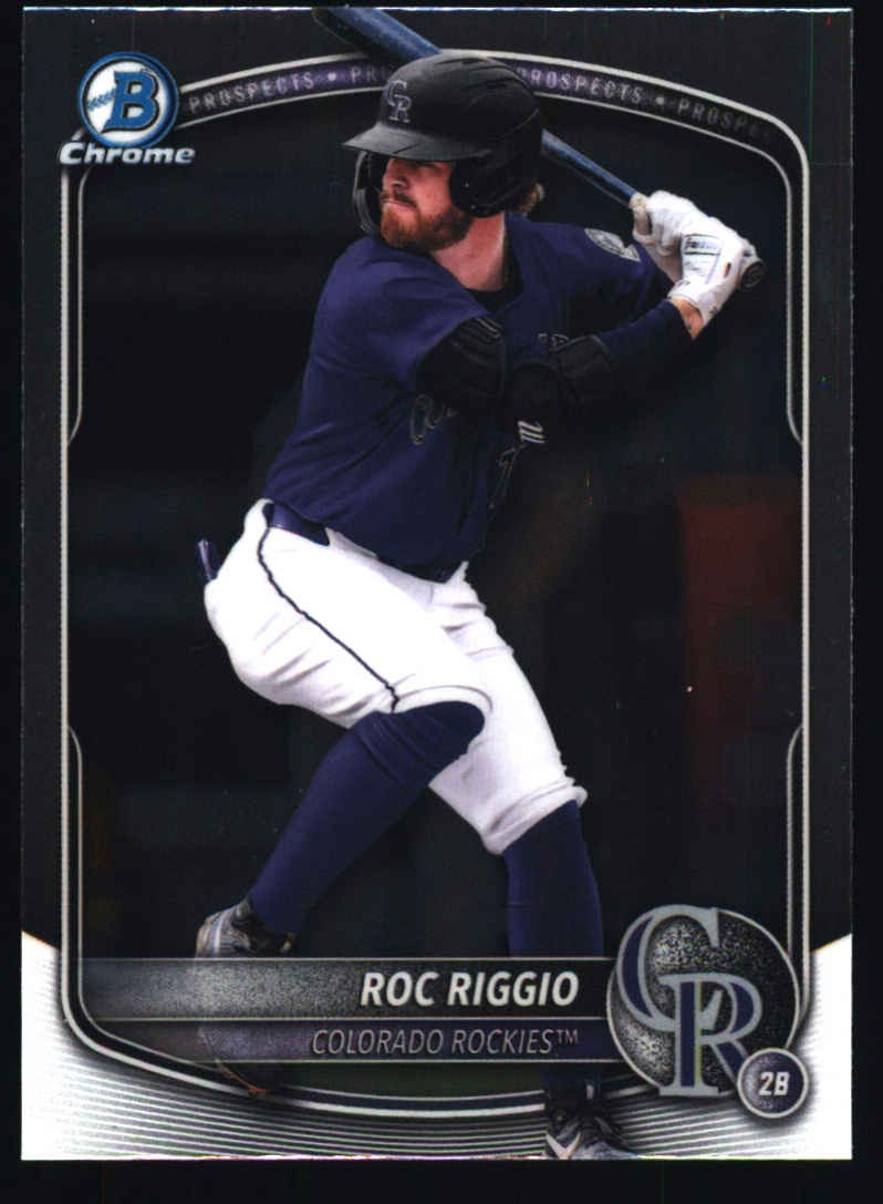 2025 Bowman Draft #BDC-19 Roc Riggio Chrome Colorado Rockies