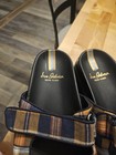  Sam Edelman Eliana Two Strap Lug Sole Slide Sandal Mustard Plaid Size 9 NWOB — photo 4