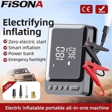 20000mah Car Jump Starter With Air Compressor Battery Jumper Box Charger Booster