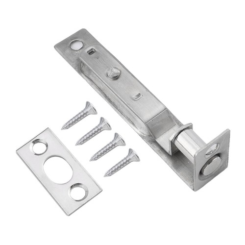 Stainless Steel Security Door Guard Bolt 4inch Flush Lever Latch Silver - Picture 14 of 22