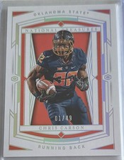 CHRIS CARSON 2020 Panini National Treasures Collegiate Silver Century /49 #7 OSU