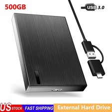 500G Portable Hard Drive Disk HDD 2.5" SATA USB 3.0 External Laptop Hard Case