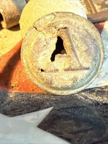 Dug Civil War 💥 🇺🇸 💣 Scarce Confederate Block A Artillery Coat Button