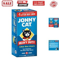 Litter Box Liners: Heavy Duty - Tear  Leak Resistant - Drawstring Close - Ju...