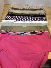 Lane Bryant 18-20 Cacique Cotton Full Brief Panty 6 Pair NEW no tags 710