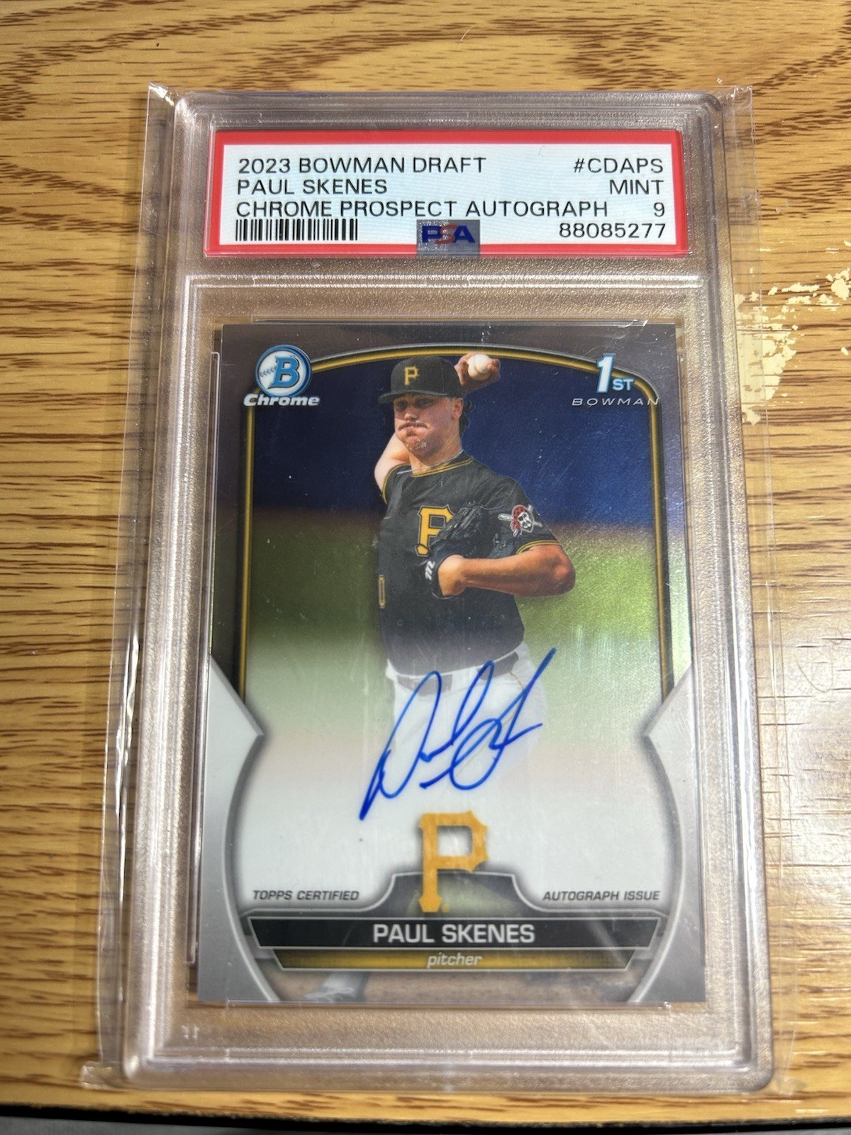 2023 Bowman Draft - Chrome Prospect Autographs Paul Skenes #CDA-PS PSA 9
