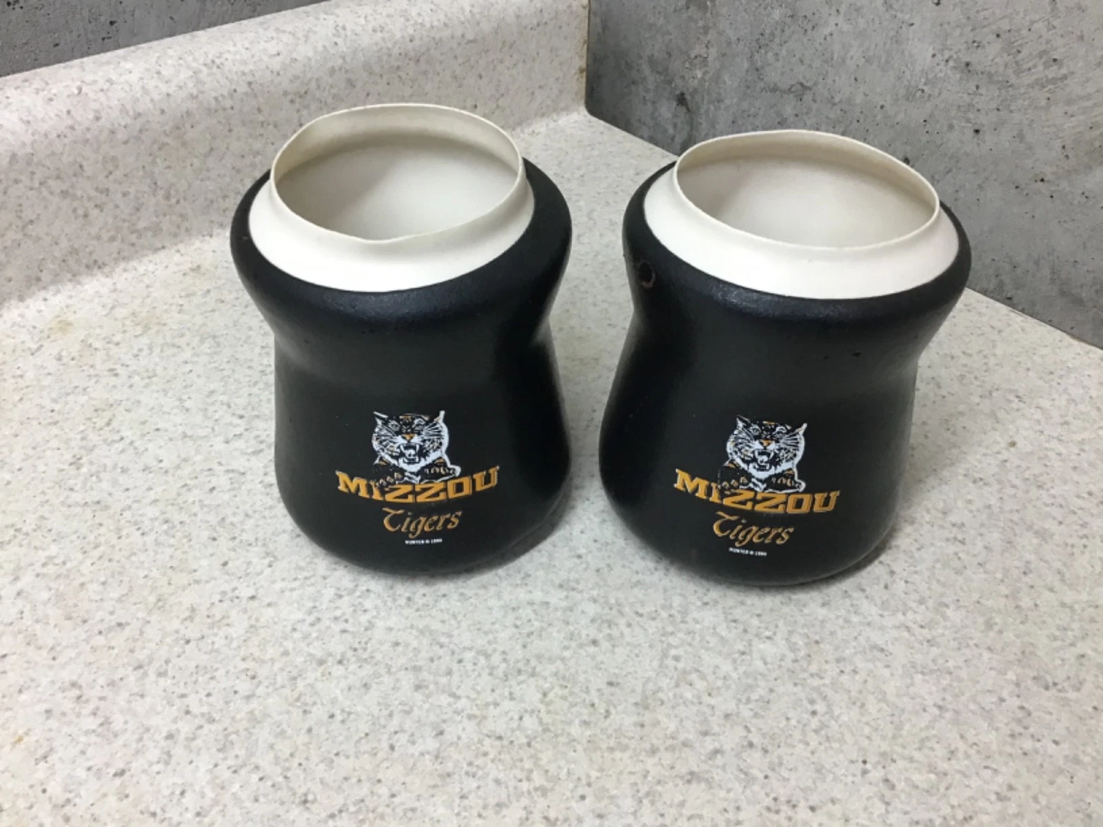 Vintage RARE Hunter 1990 Set of 2 Tuff Foam Insulated Drink Coolers MIZZOU TIGER