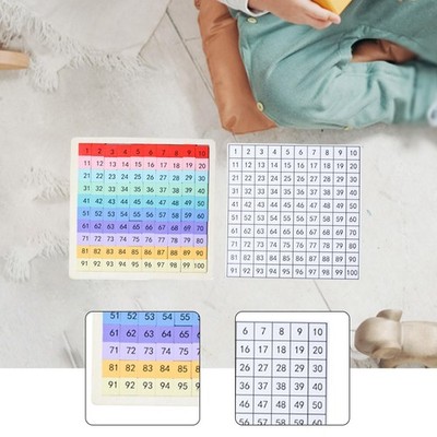 Holz Mathe Hundert Brett Digital Brett Jungen und Mädchen Lernspiel Spielzeug