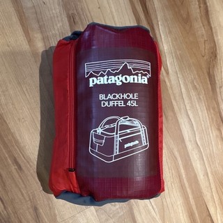 Patagonia Black Hole 45L Packable Duffel Bag Red Polyester Unisex Adult