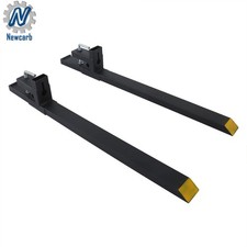 Pallet Forks 4000 Lbs 60" Clamp On Bucket Loader Attachment Skid Steer Tractor